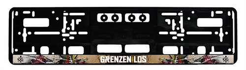 Grenzenlos  - Logo vollflchig, Kennzeichenhalter