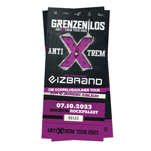 Hardticket Bochum, Rockpalast 07.10.2023, Eizbrand/Grenzenlos - AntiXtrem Tour