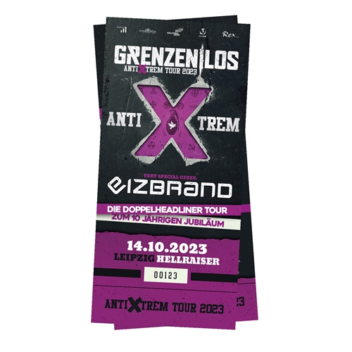 Hardticket Leipzig, Hellraiser 14.10.2023, Eizbrand/Grenzenlos - AntiXtrem Tour